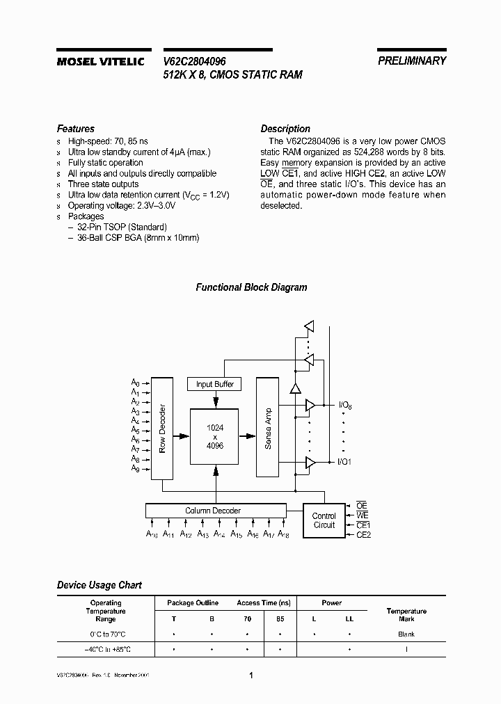 V62C2804096_361048.PDF Datasheet