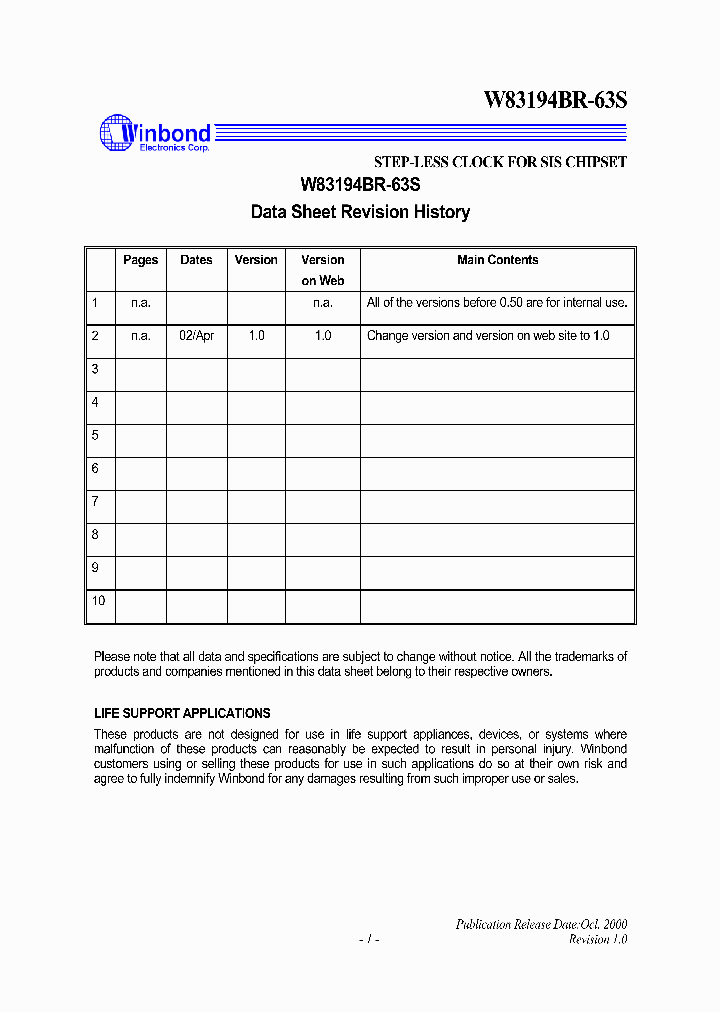 W83194BR-63S_328765.PDF Datasheet