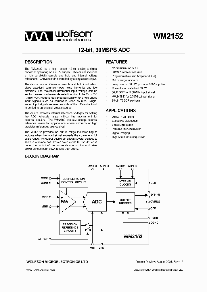 WM2152_348327.PDF Datasheet