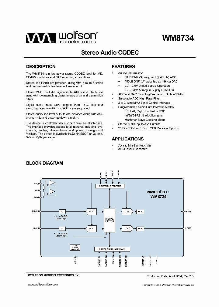 WM8734_328980.PDF Datasheet