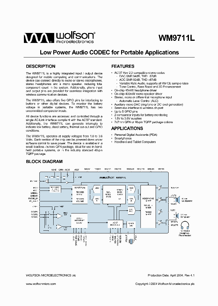 WM9711_51942.PDF Datasheet
