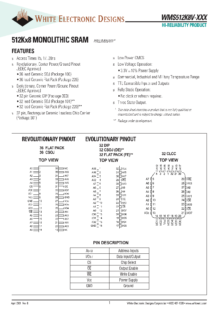 WMS512K8V-15_319853.PDF Datasheet