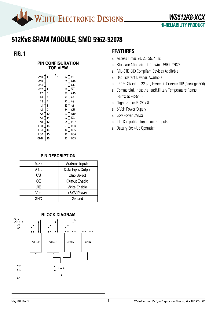 WS512K8-45CQ_319851.PDF Datasheet