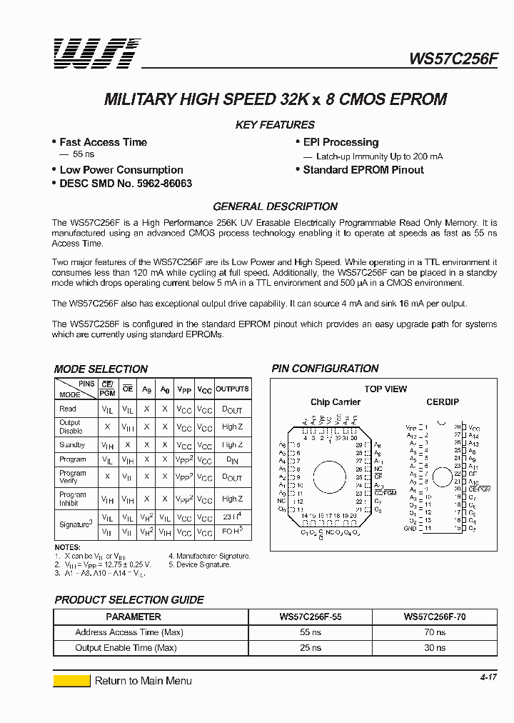 WS57C256F-1_52278.PDF Datasheet
