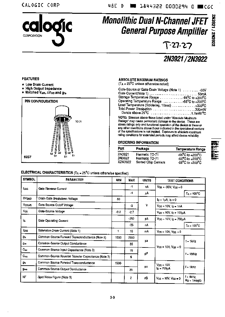 X2N3922_314257.PDF Datasheet