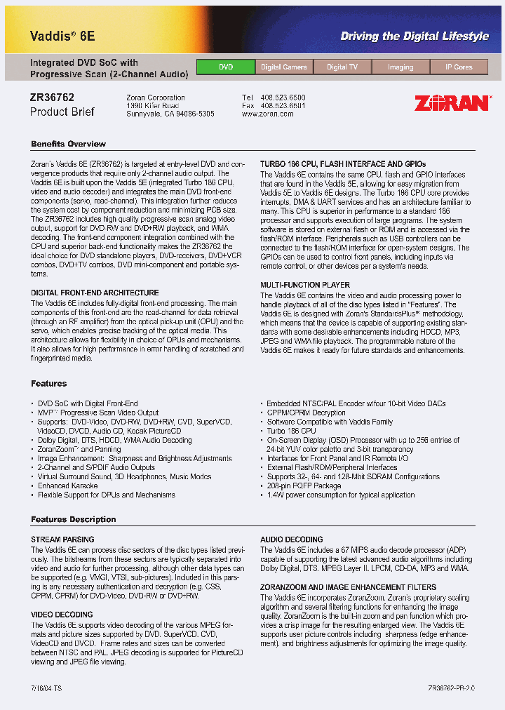 ZR36762_309257.PDF Datasheet