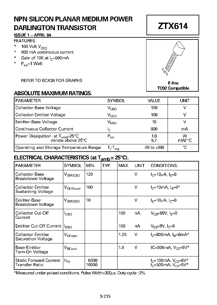 ZTX614_340183.PDF Datasheet