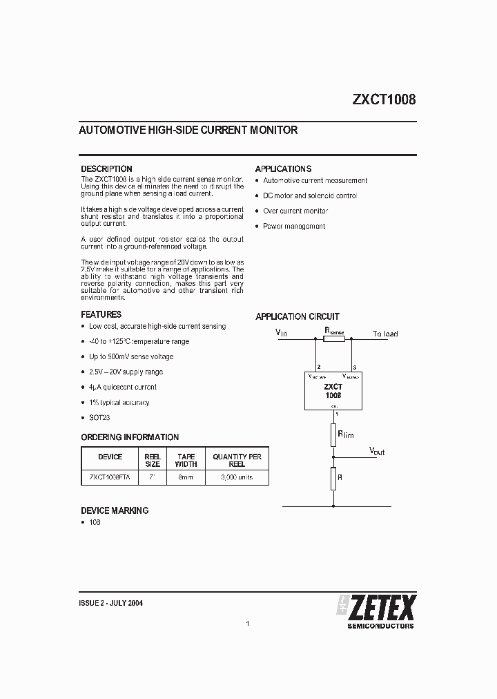 ZXCT1008FT_321514.PDF Datasheet