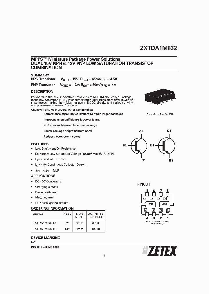 ZXTDA1M832_313769.PDF Datasheet