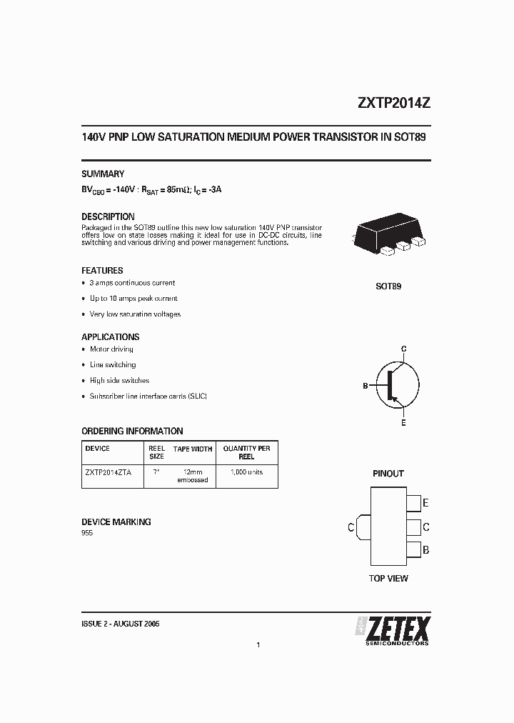 ZXTP2014Z_306463.PDF Datasheet