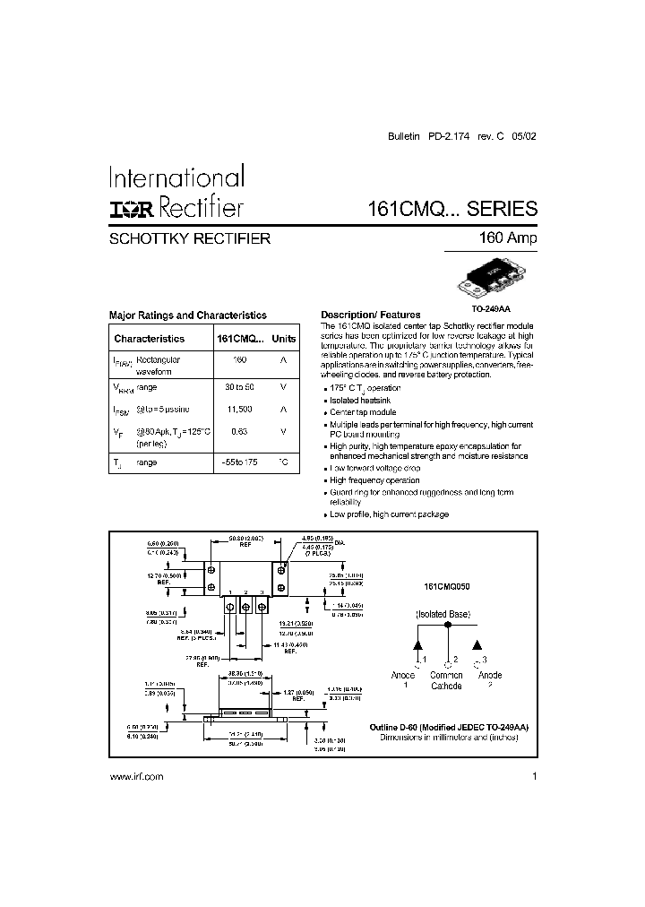 161CMQ050_412800.PDF Datasheet