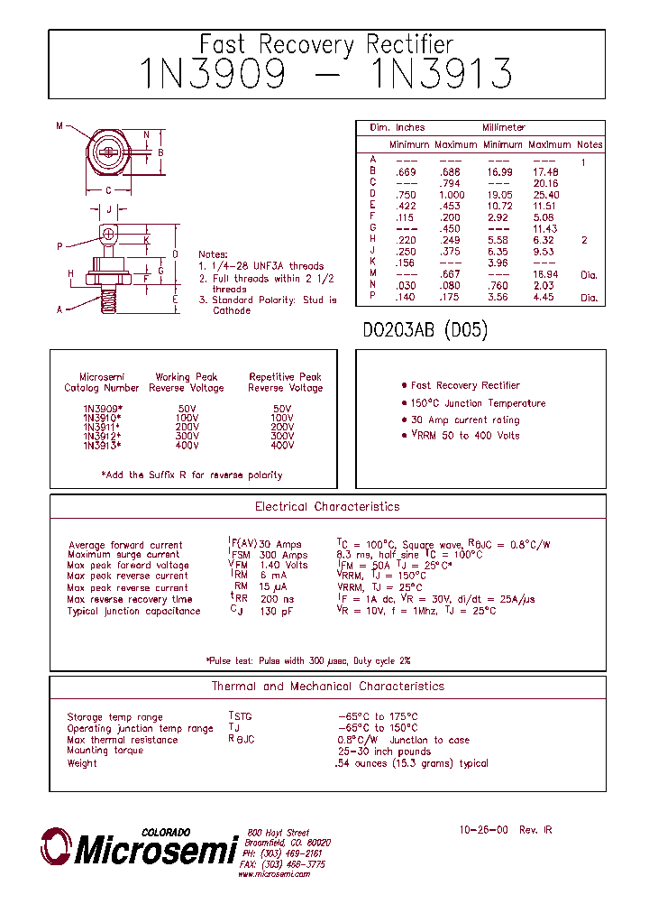 1N3913R_407207.PDF Datasheet