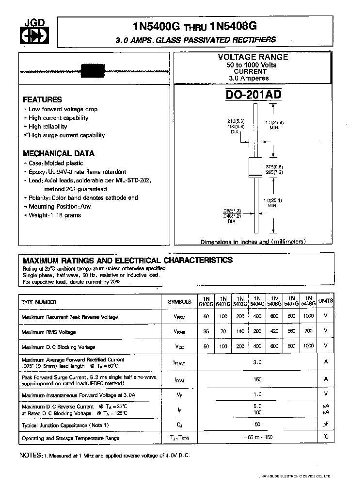 1N5408G_401485.PDF Datasheet