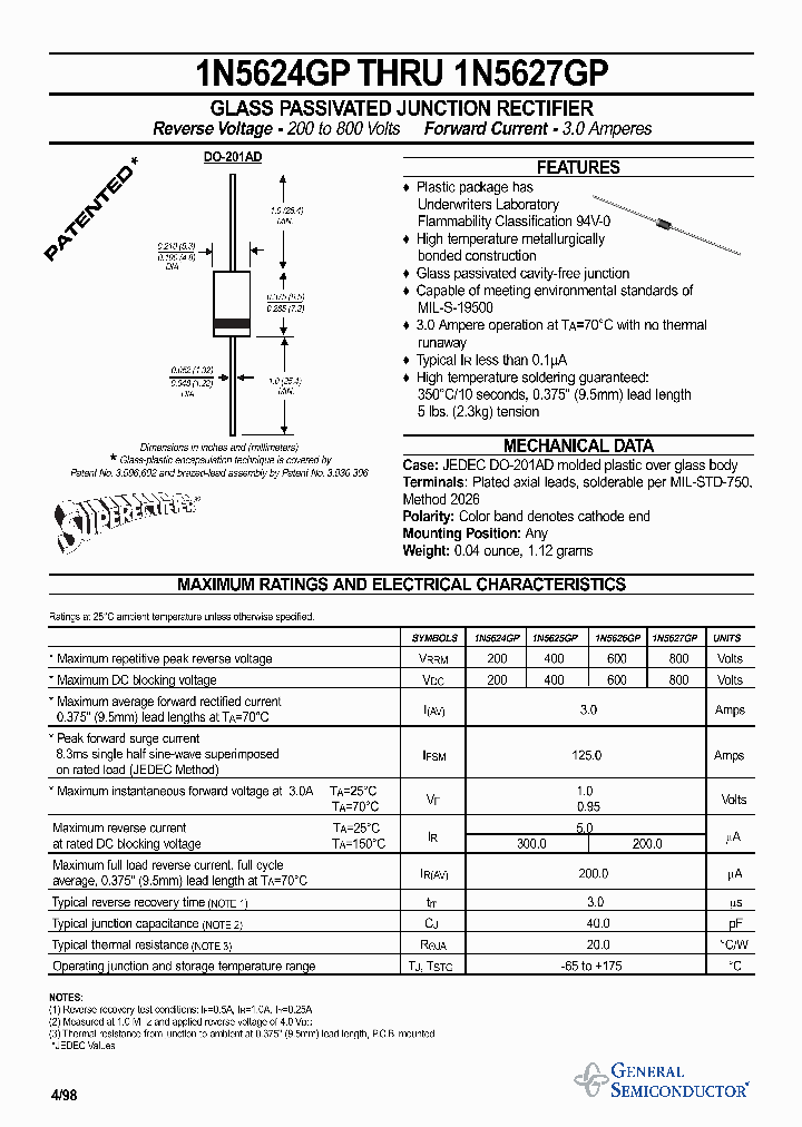 1N5625GP_278818.PDF Datasheet