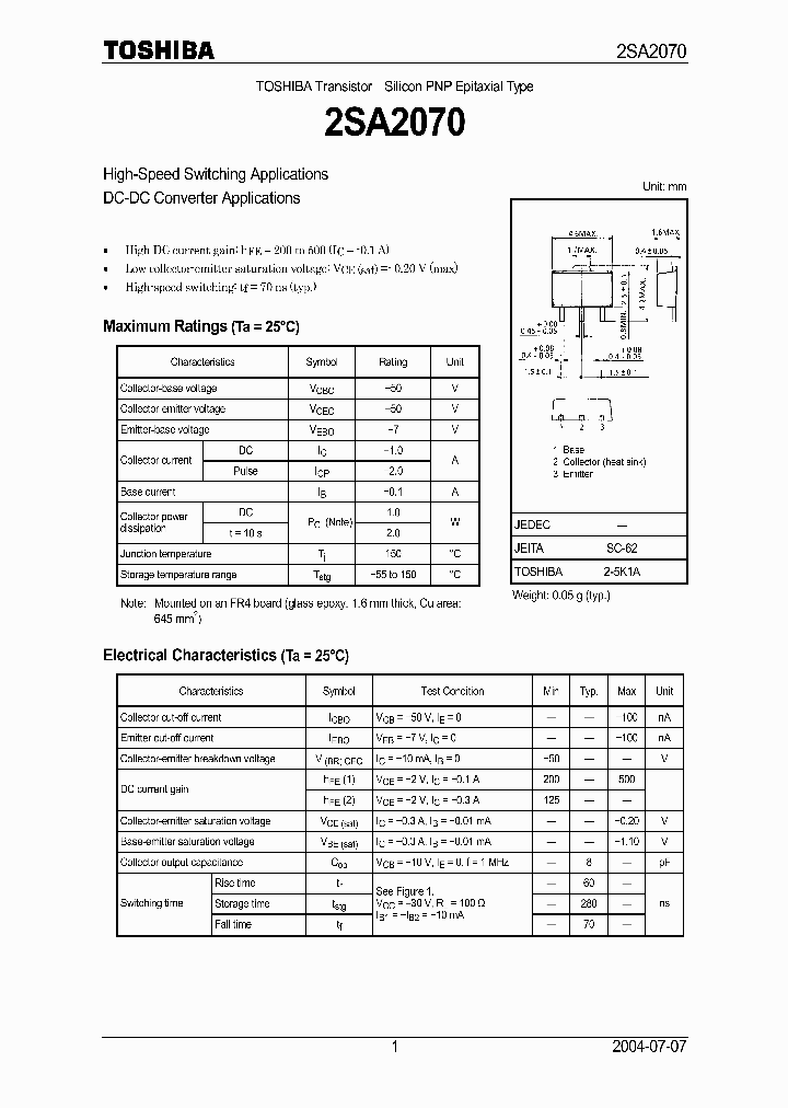 2SA2070_6188.PDF Datasheet
