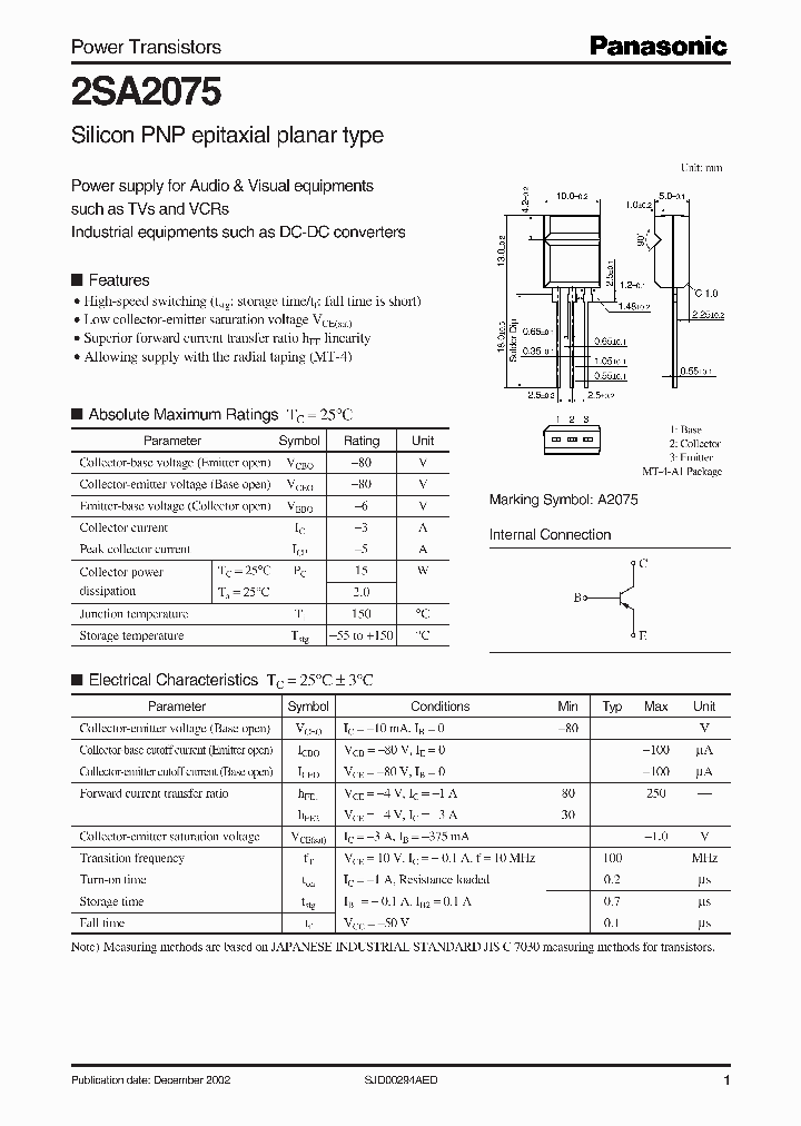 2SA2075_400565.PDF Datasheet