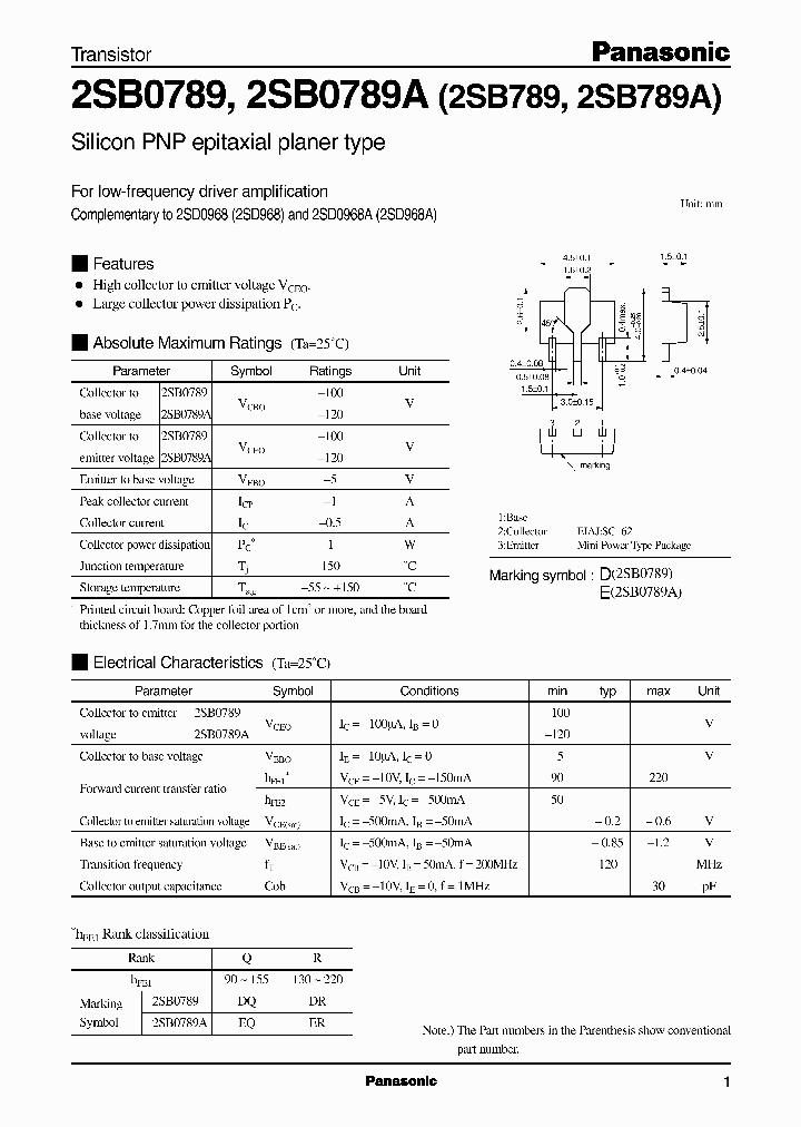 2SB0789A_404565.PDF Datasheet
