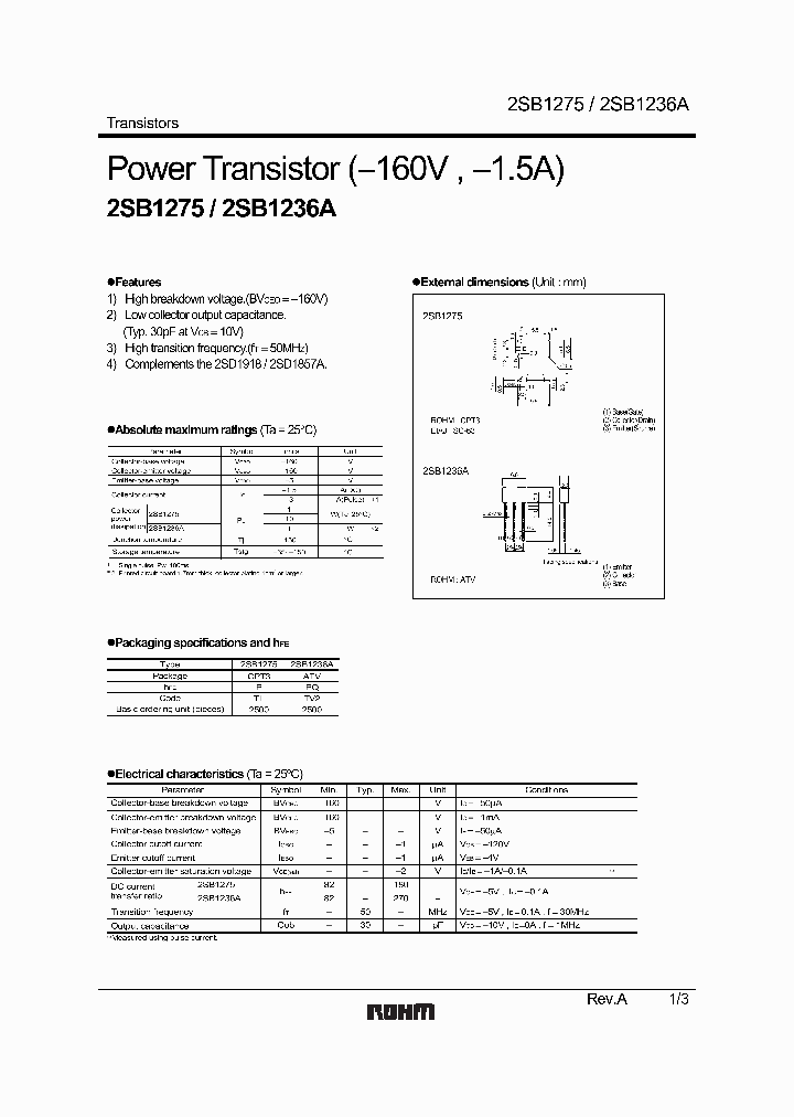 2SB1275_409051.PDF Datasheet