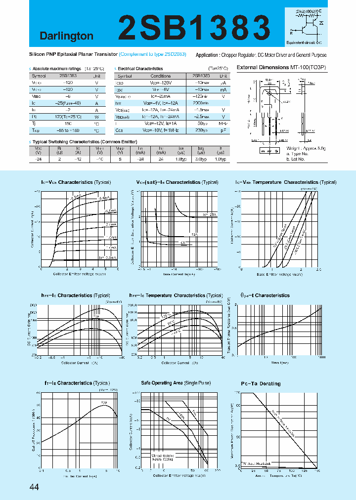 2SB1383_258283.PDF Datasheet
