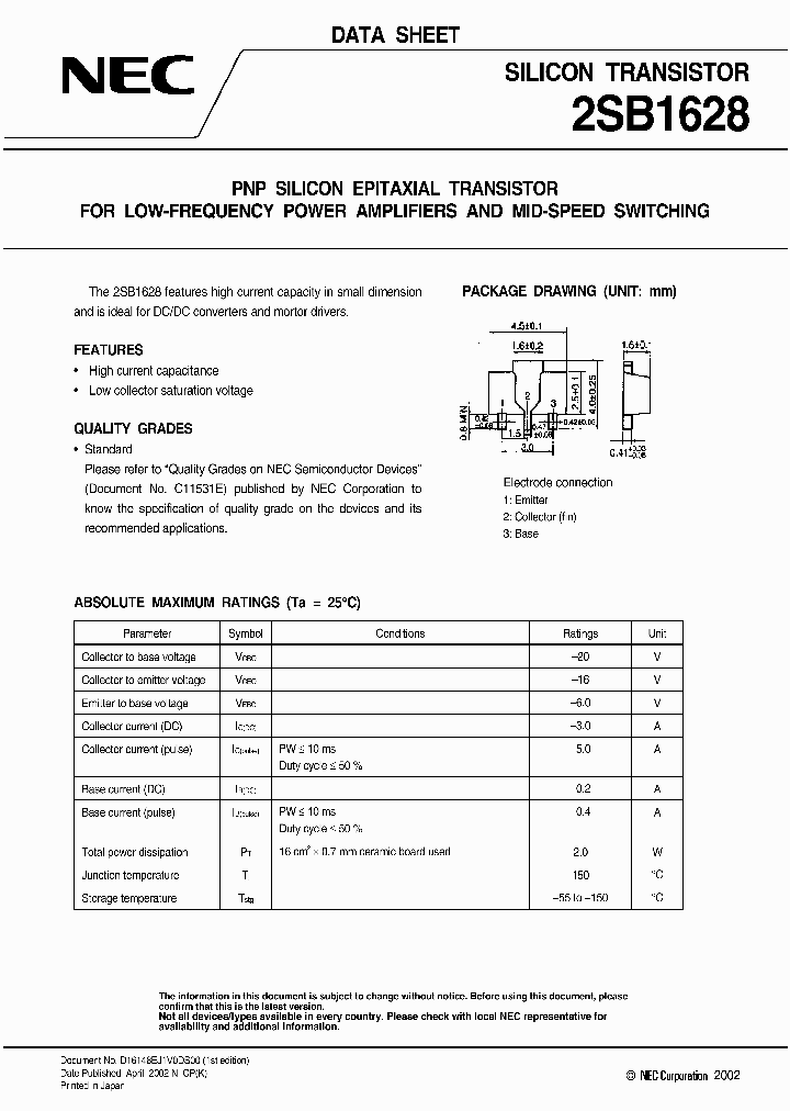 2SB1628_420075.PDF Datasheet
