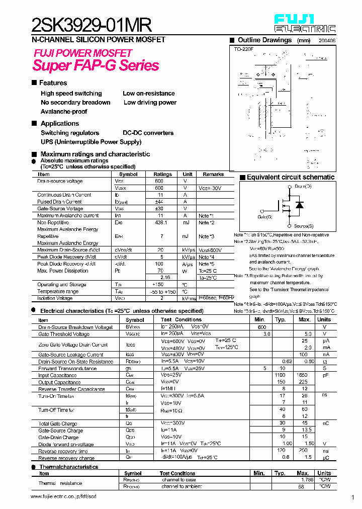 2SK3929-01MR_428744.PDF Datasheet
