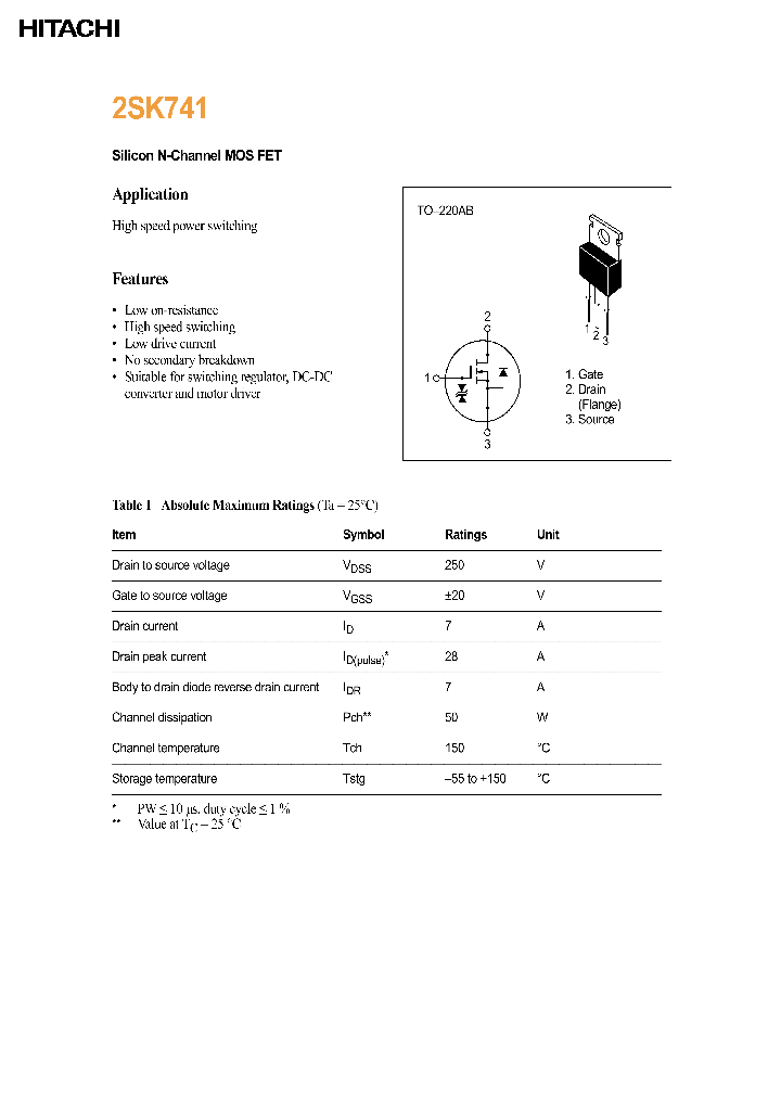 2SK741_395659.PDF Datasheet