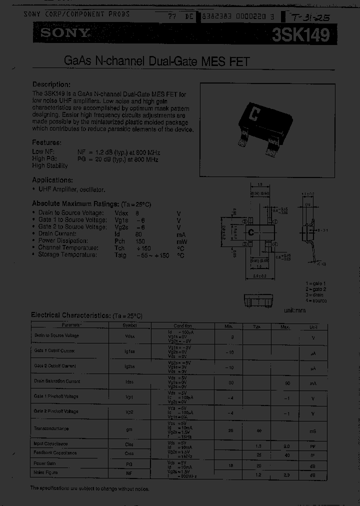 3SK149_414664.PDF Datasheet