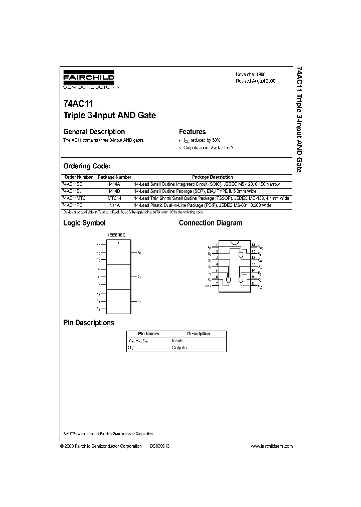 74AC11PC_392704.PDF Datasheet