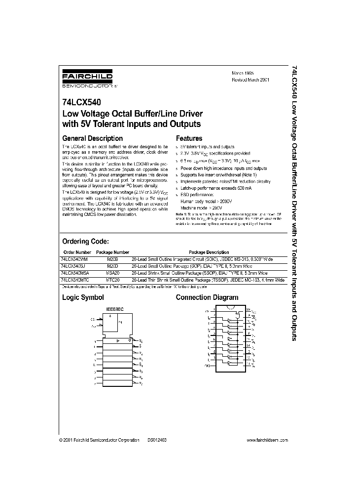 74LCX540WM_410076.PDF Datasheet