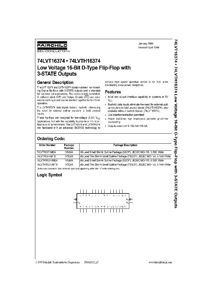 74LVT16374_19783.PDF Datasheet