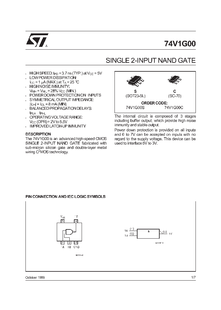 74V1G00S_412378.PDF Datasheet