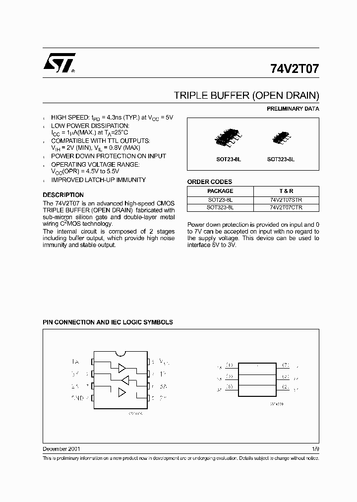 74V2T07STR_419216.PDF Datasheet