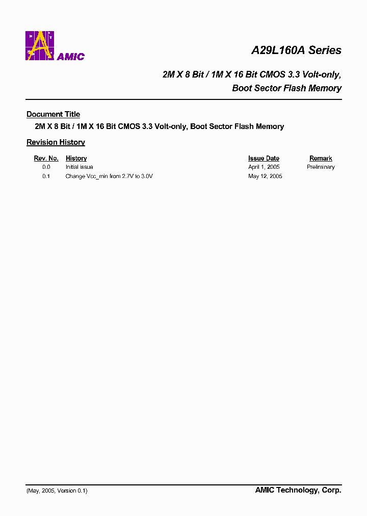 A29L160AUG-70F_409503.PDF Datasheet