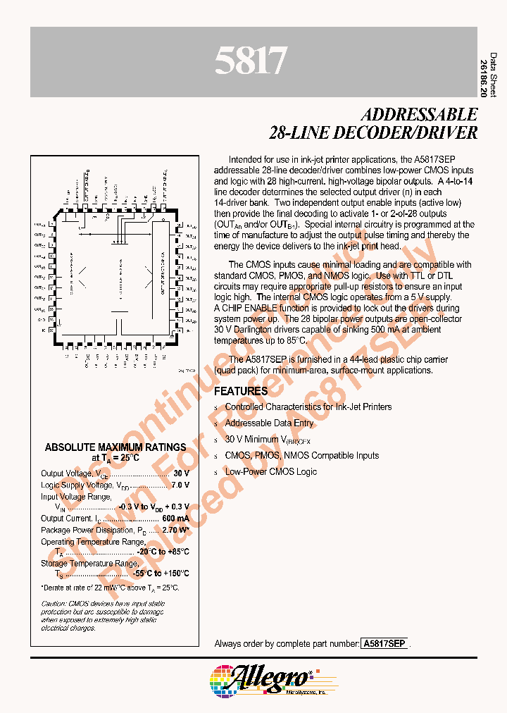 A5817SEP_434207.PDF Datasheet