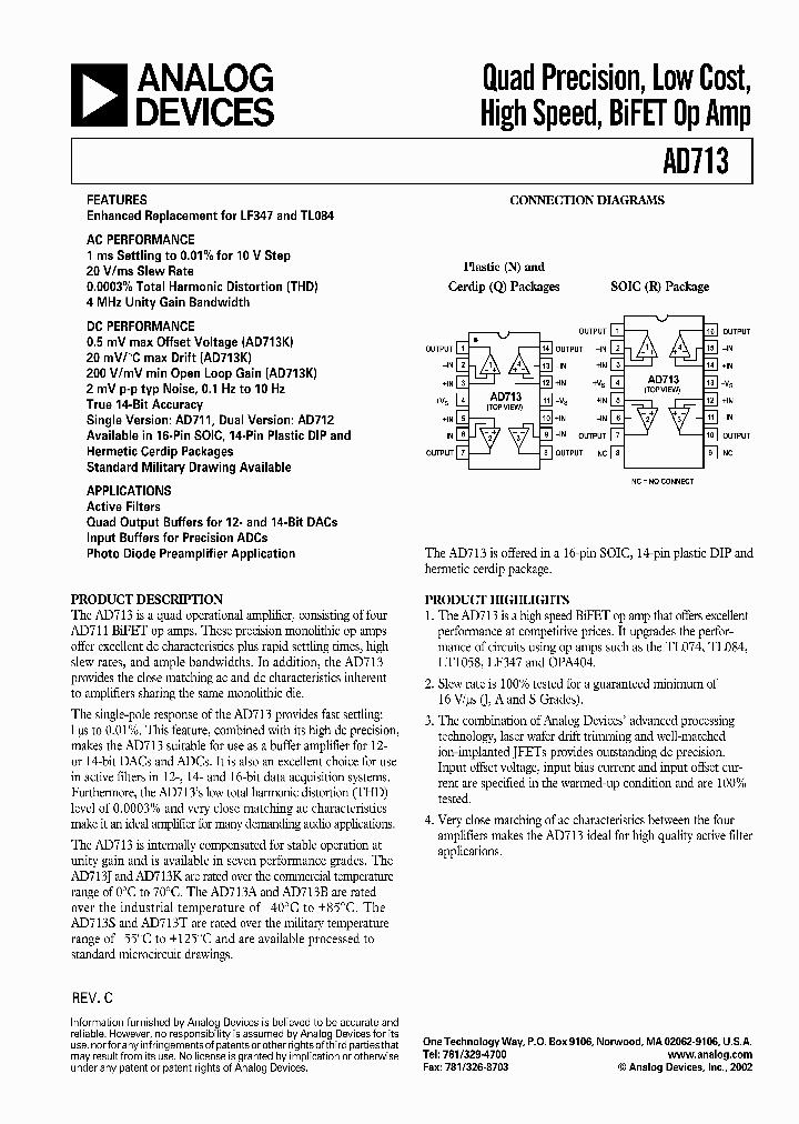AD713KN_394618.PDF Datasheet