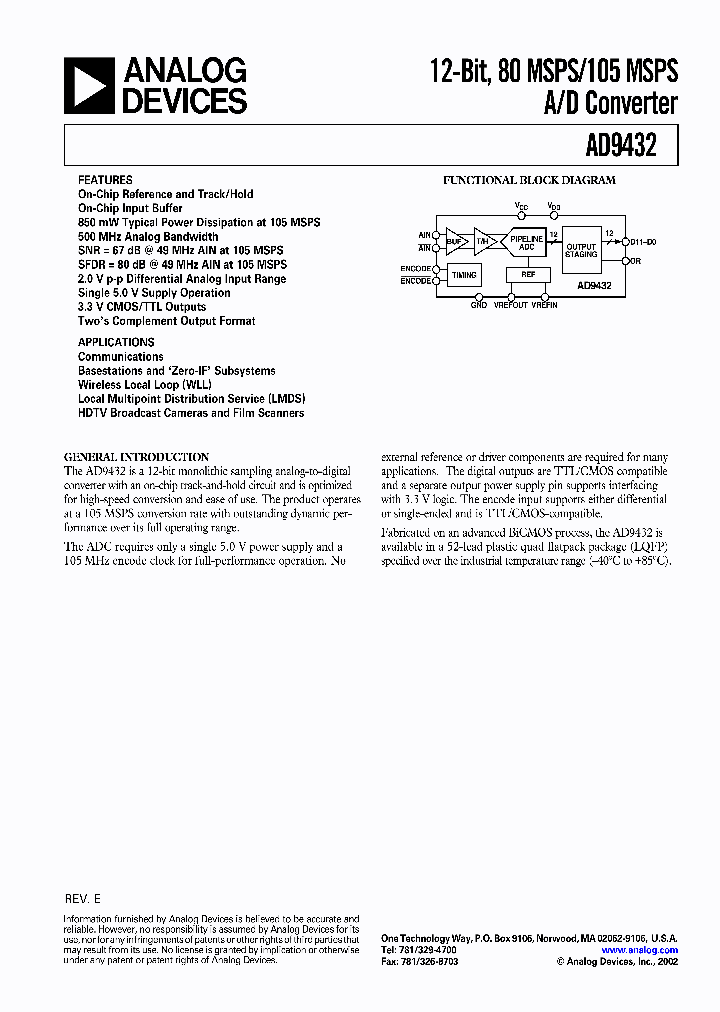 AD9432PCB_419578.PDF Datasheet