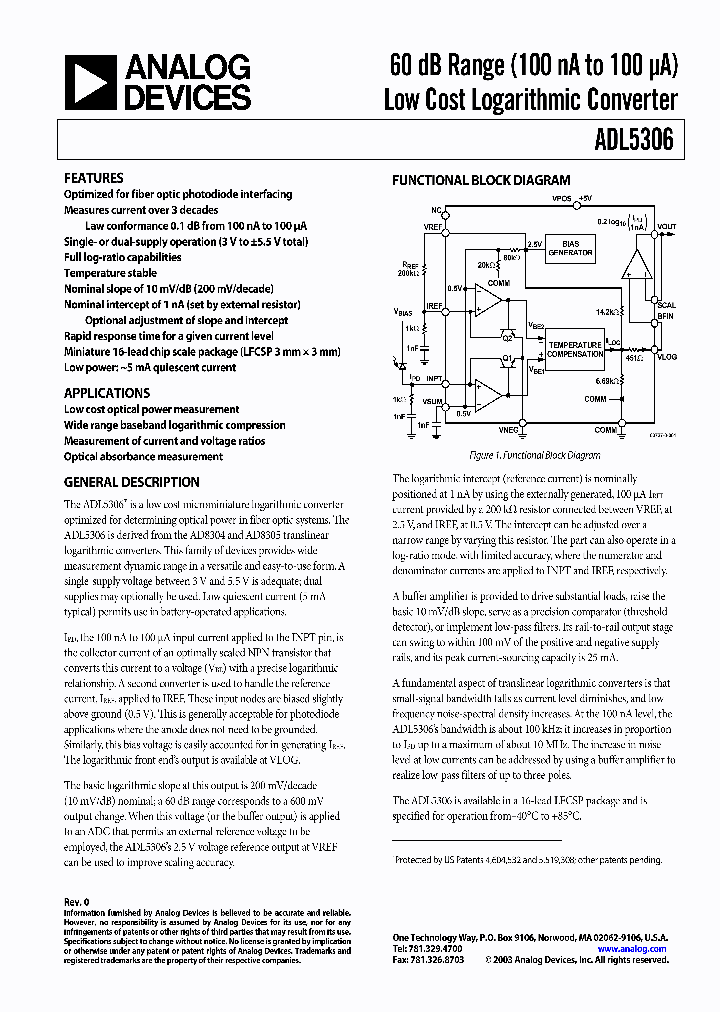 ADL5306_420932.PDF Datasheet