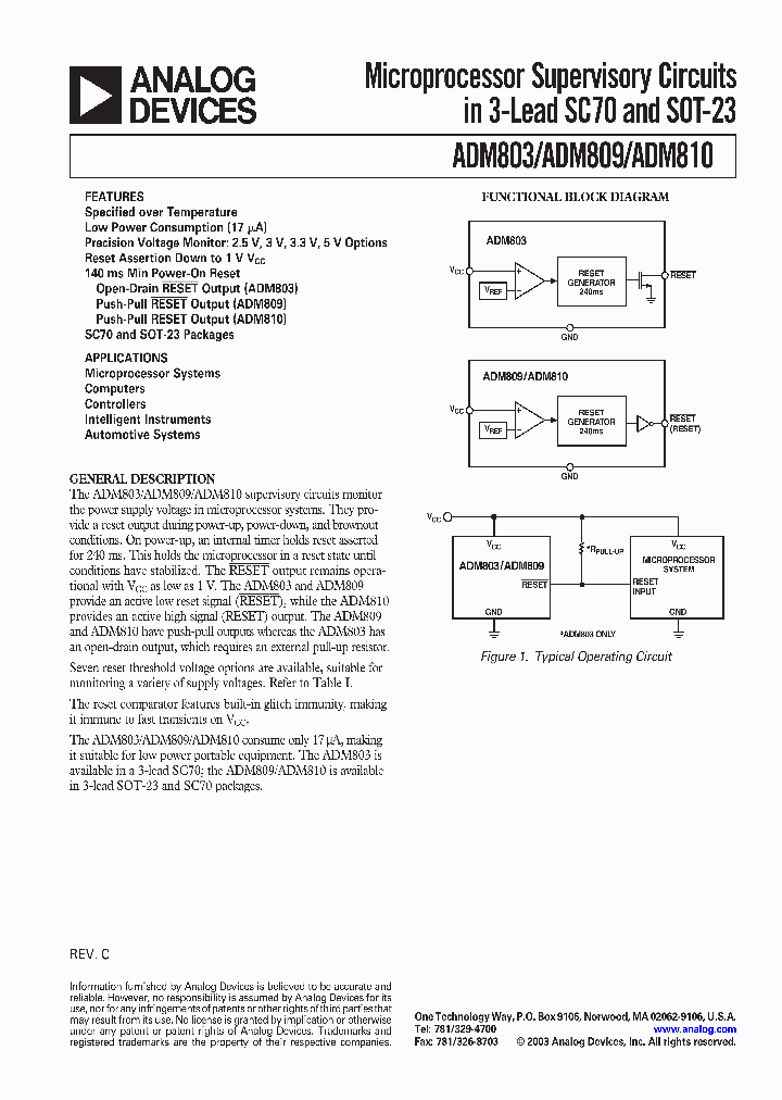 ADM810LAKS-REEL_387579.PDF Datasheet