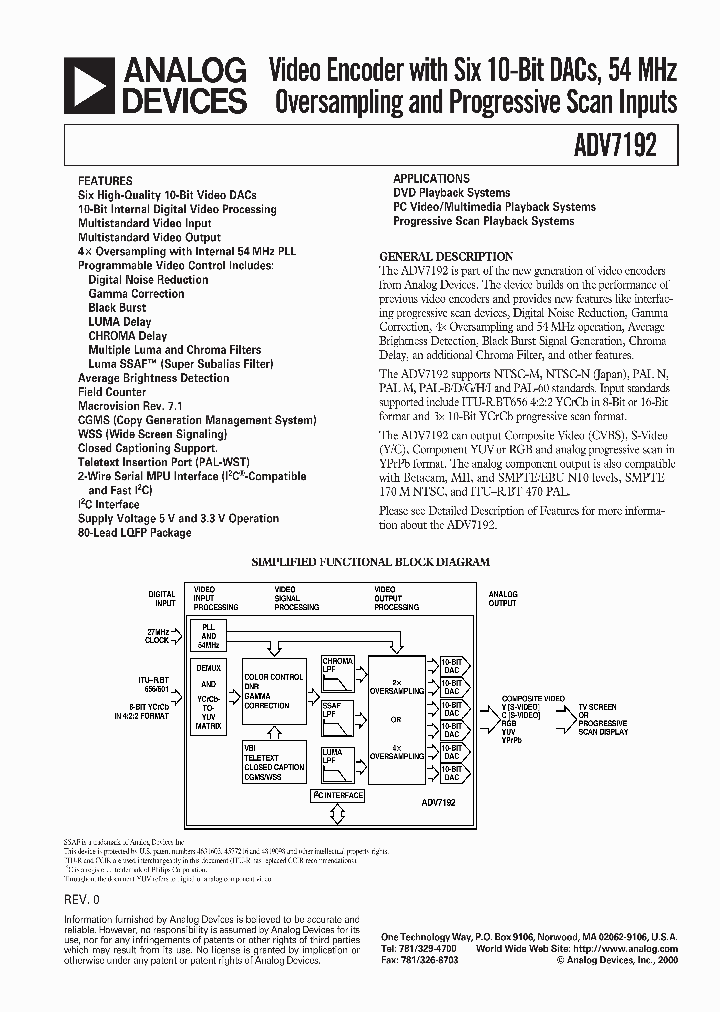 ADV7192KST_414682.PDF Datasheet
