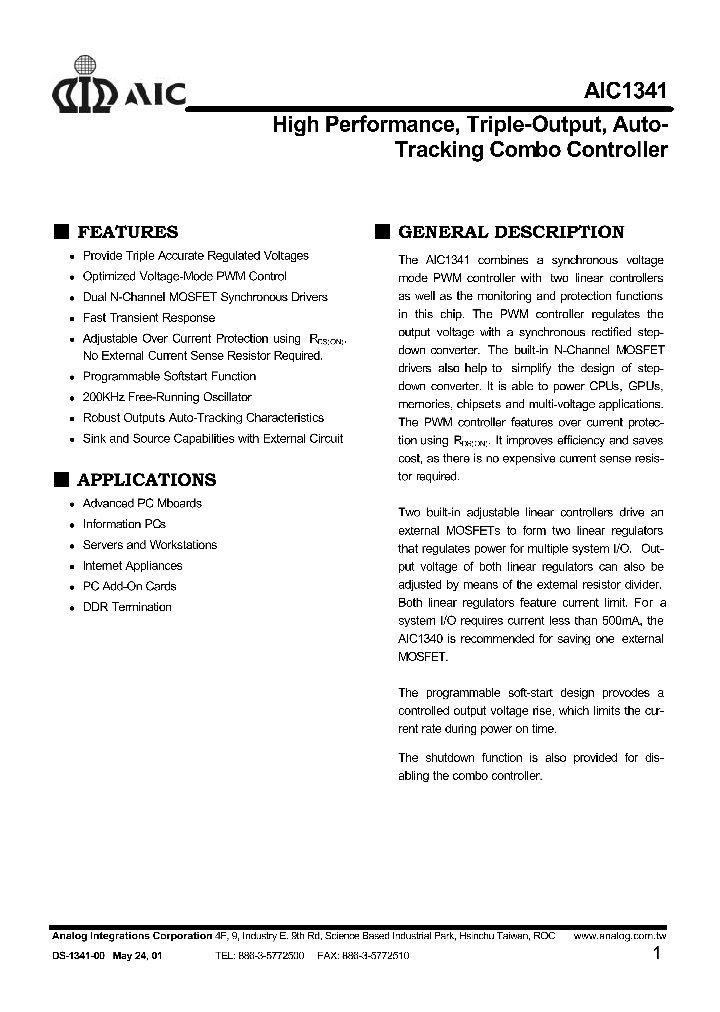 AIC1341CS_391945.PDF Datasheet