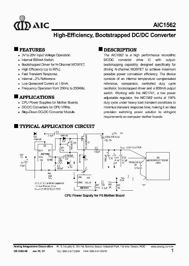 AIC1562_388003.PDF Datasheet