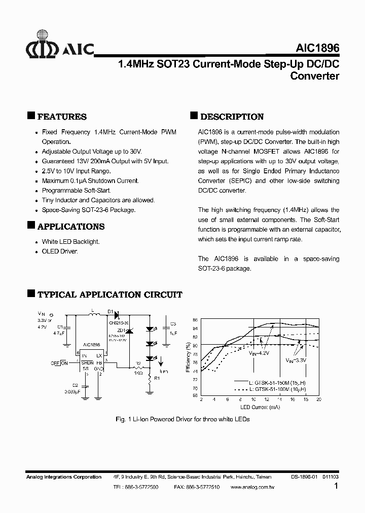 AIC1896CG_398718.PDF Datasheet