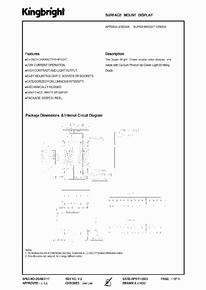 APPDA04-41SGWA_431573.PDF Datasheet