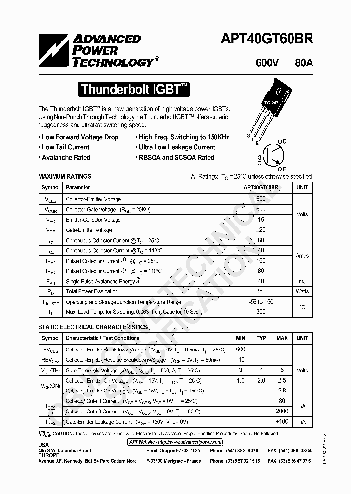 APT40GT60BR_416115.PDF Datasheet