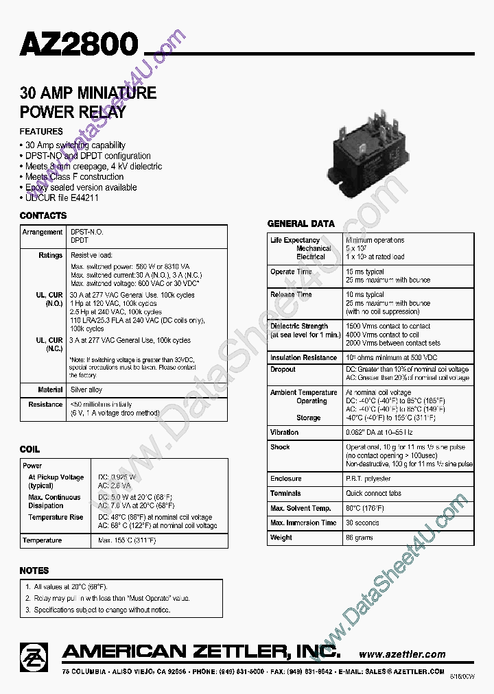 AZ2800_403506.PDF Datasheet