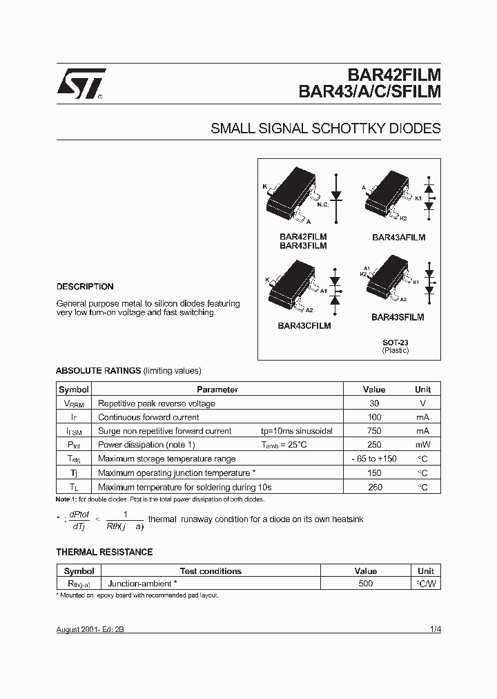 BAR42FILM_292388.PDF Datasheet