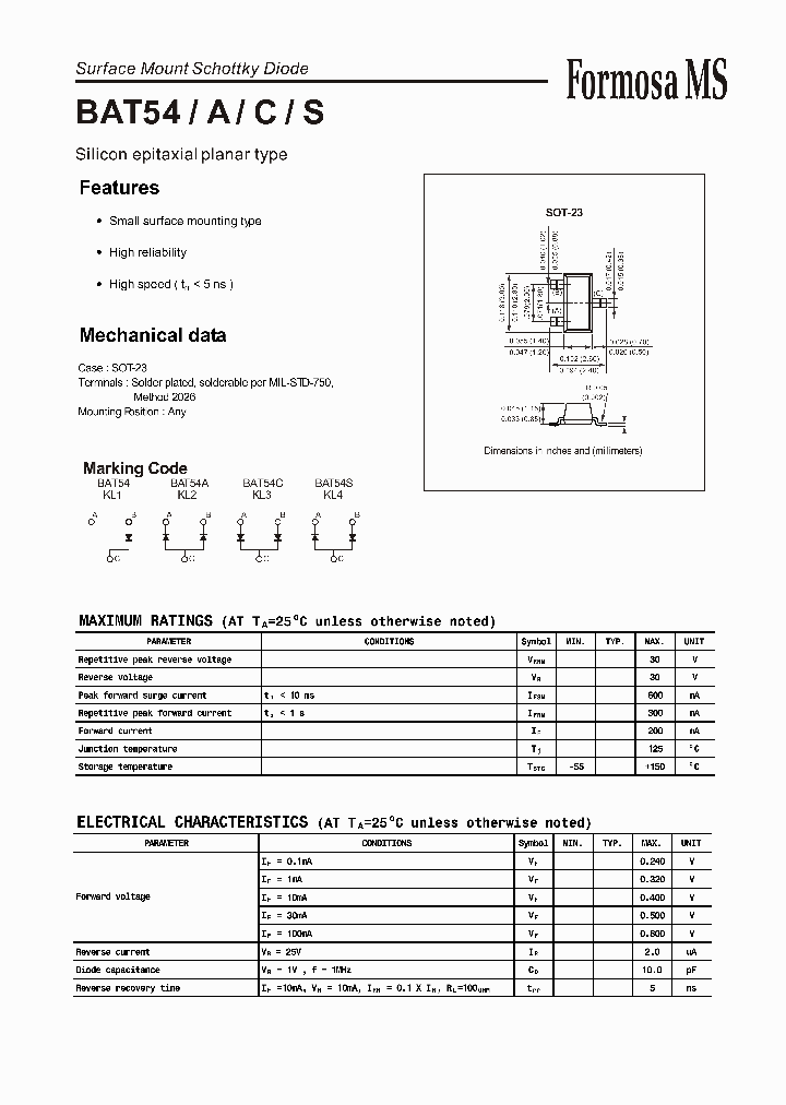 BAT54_433969.PDF Datasheet