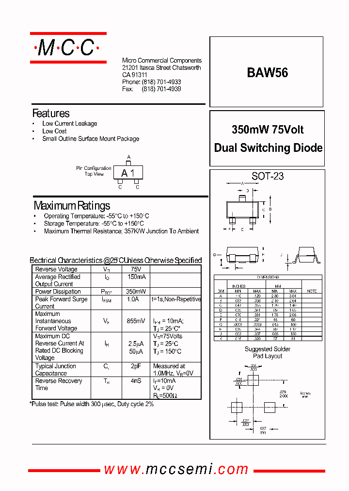 BAW56_416068.PDF Datasheet