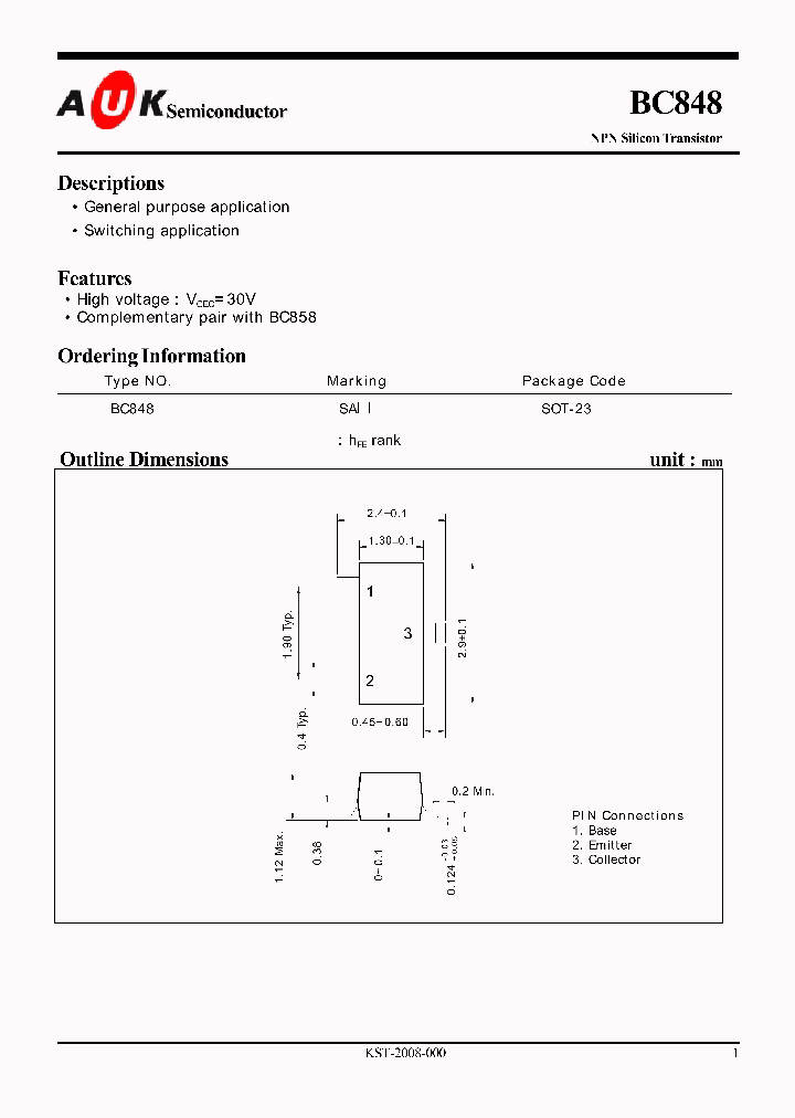 BC848_400100.PDF Datasheet