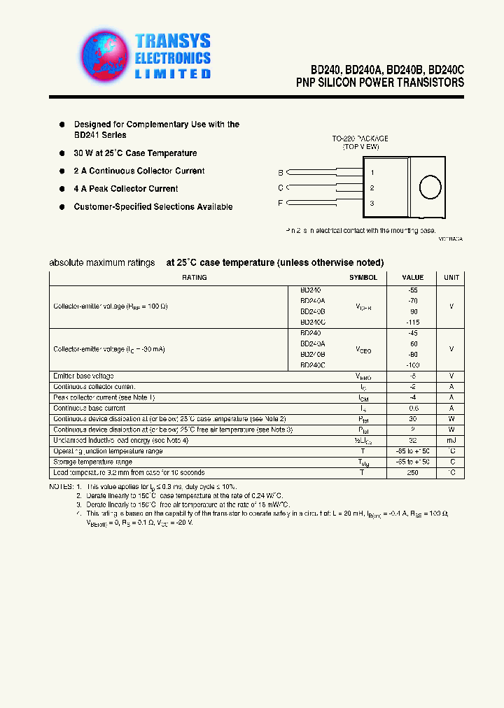 BD240C_411583.PDF Datasheet